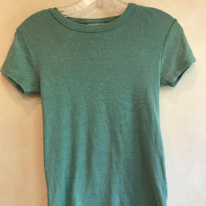 Michael Stars Green Shine Crew Neck Tee ONE SIZE